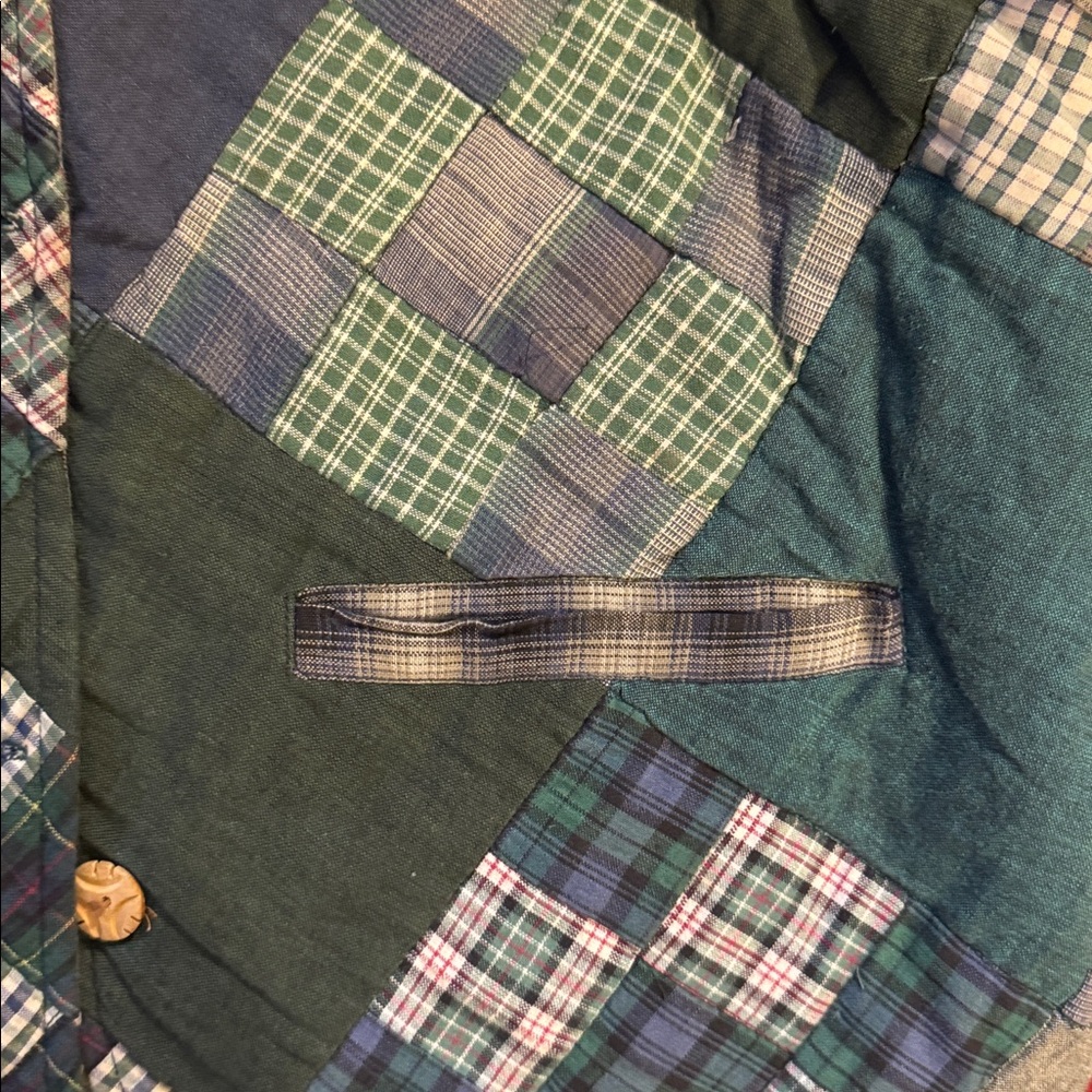 Vintage Patch Magic Patchwork Button-Up Jacket - image 7